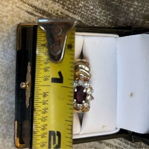 Genuine Garnett ring size 9